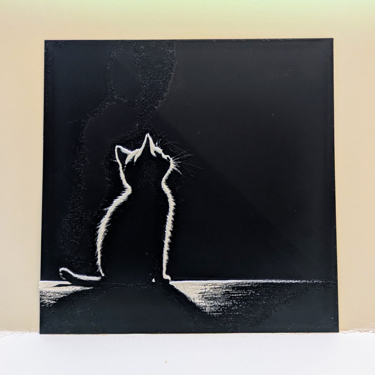 Ritratto 3D - Gattino al buio