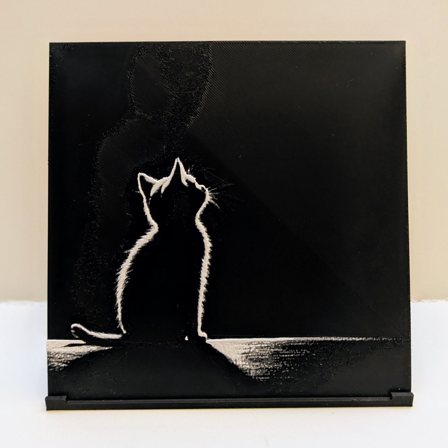 Ritratto 3D - Gattino al buio
