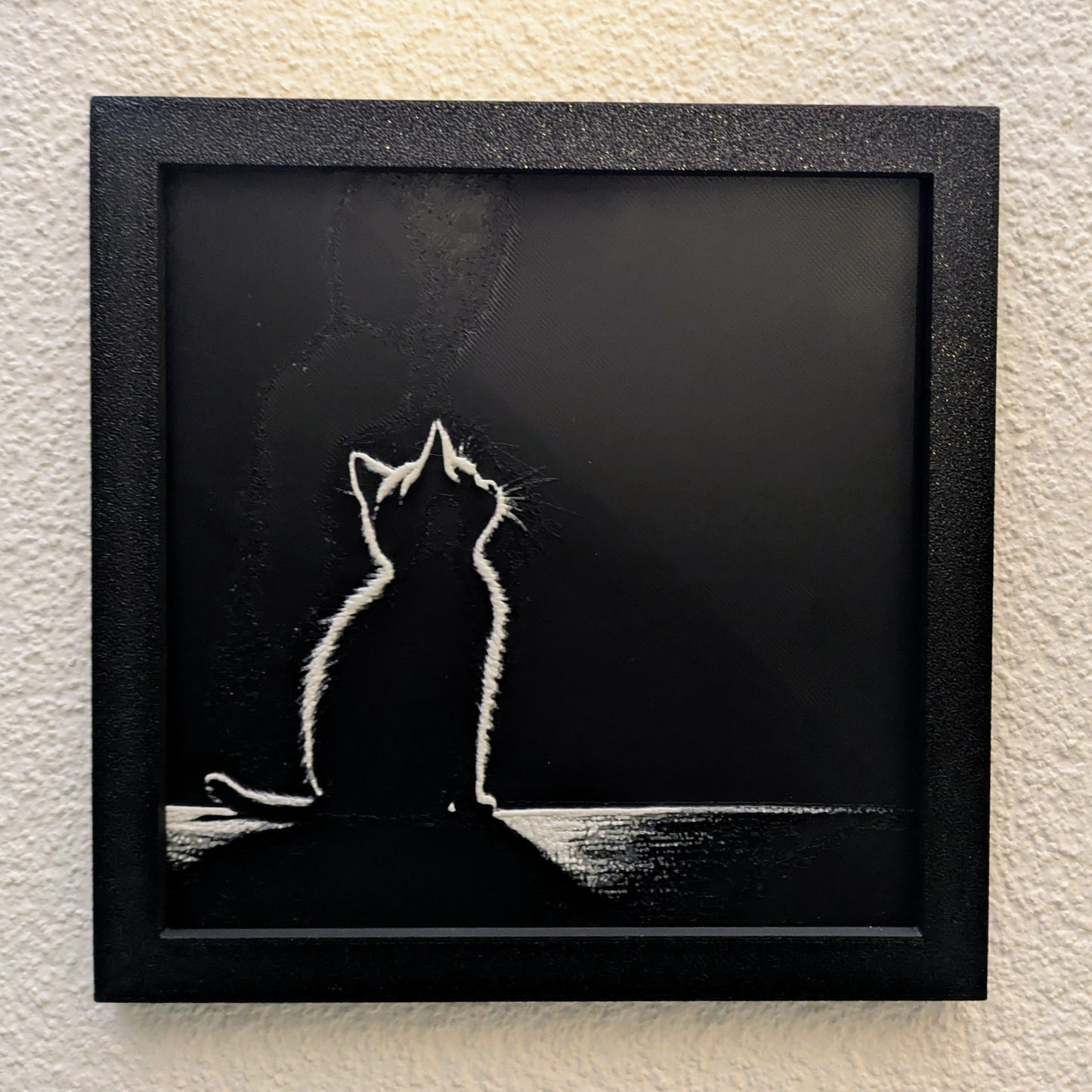Ritratto 3D - Gattino al buio