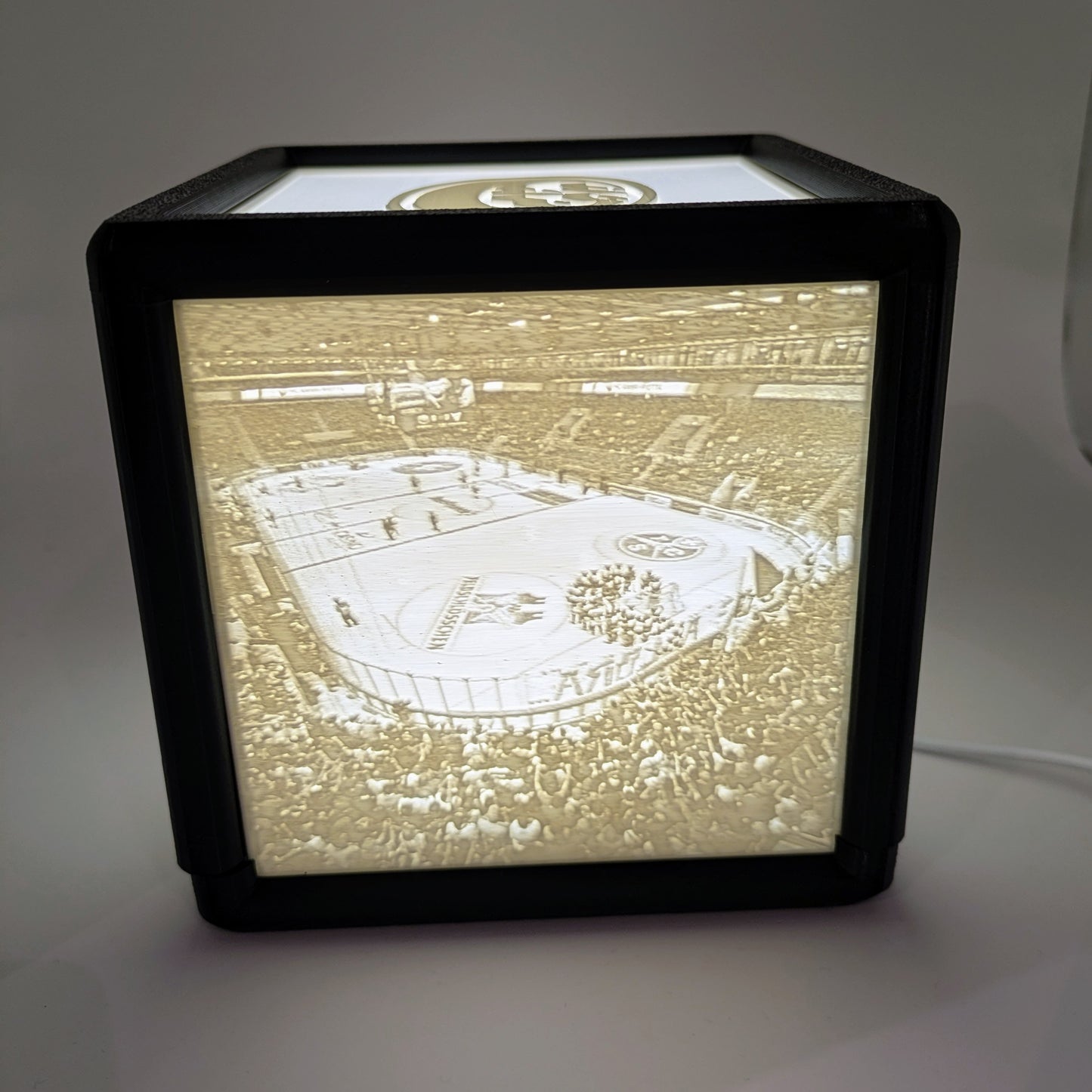 3D lithophane lamp - Hockey HC Ambrì-Piotta