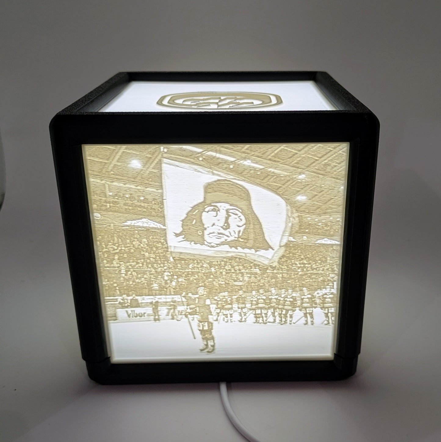 3D lithophane lamp - Hockey HC Ambrì-Piotta
